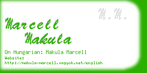 marcell makula business card